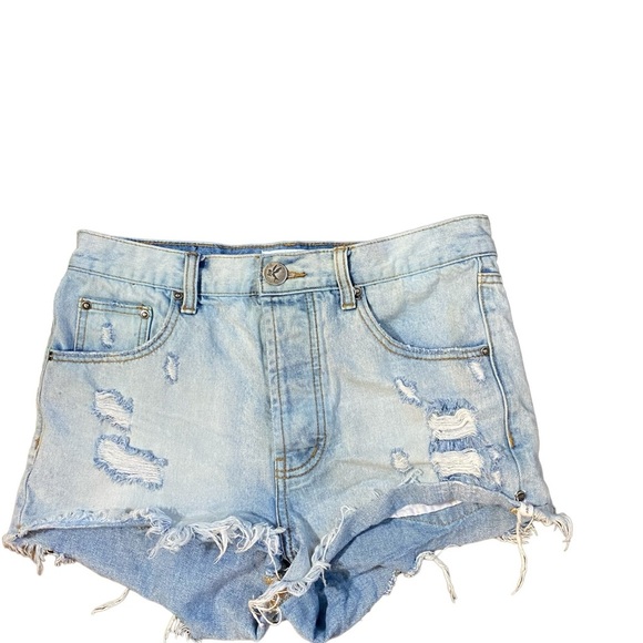 One Teaspoon Outlaws  cutoff denim shorts - Picture 1 of 8